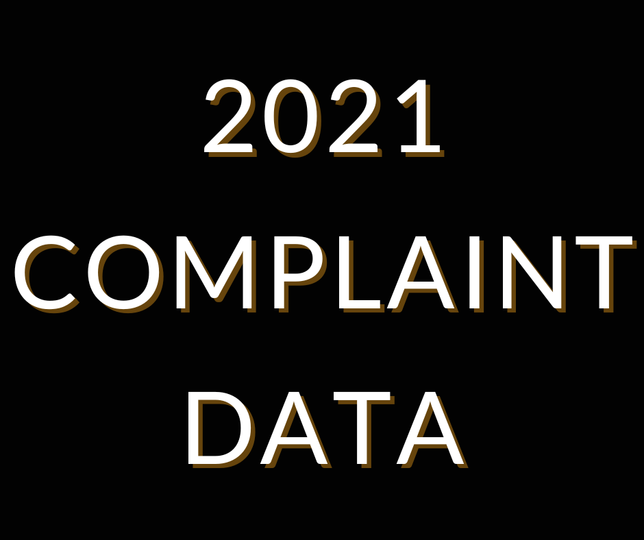 2021 Complaint Data