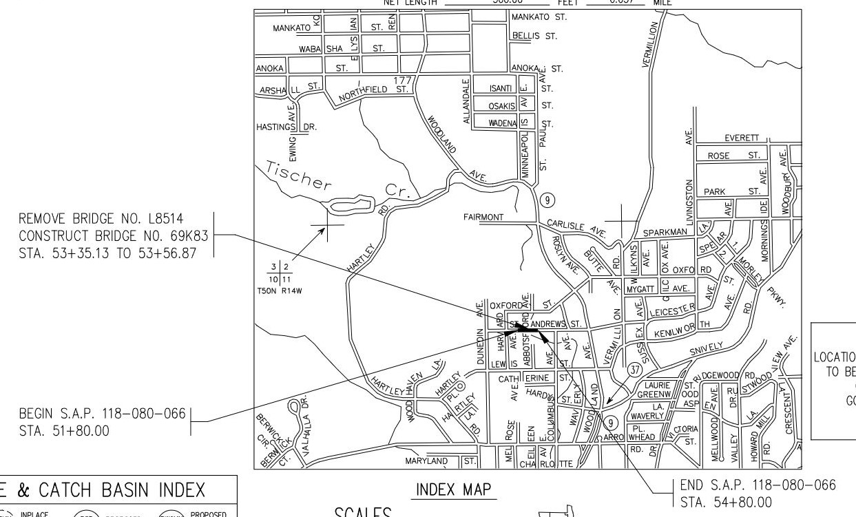 St Andrews Bridge Map