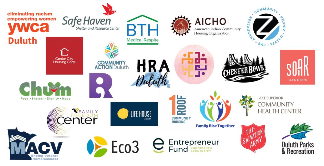 The logos of all the agencies the City has funded with CDBG over the years.